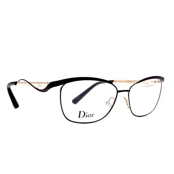 CHRISTIAN DIOR CD3783 0G8Q BLACK MATTE SILVER AUTHENTIC EYEGLASSES - Picture 3 of 8